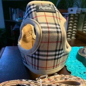 3/$15. Plaid dog harness